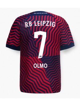 Moški Nogometna dresi replika RB Leipzig Dani Olmo #7 Gostujoči 2023-24 Kratek rokav